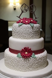 wedding cake gerbera